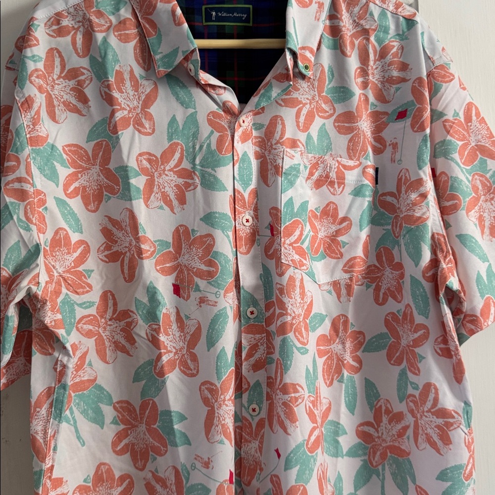 William Murray Full Button Down Multicolor Floral… - image 7